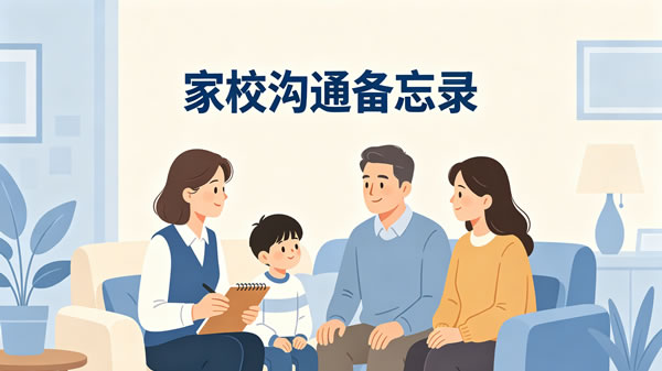 家校沟通备忘录